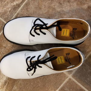 White Doc Martins (Size US 8L)